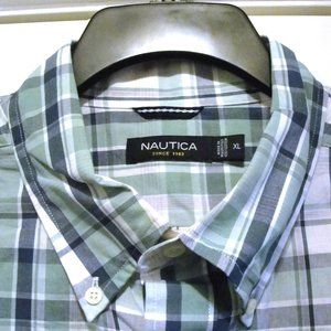 Nautica LS XL Green Blue White